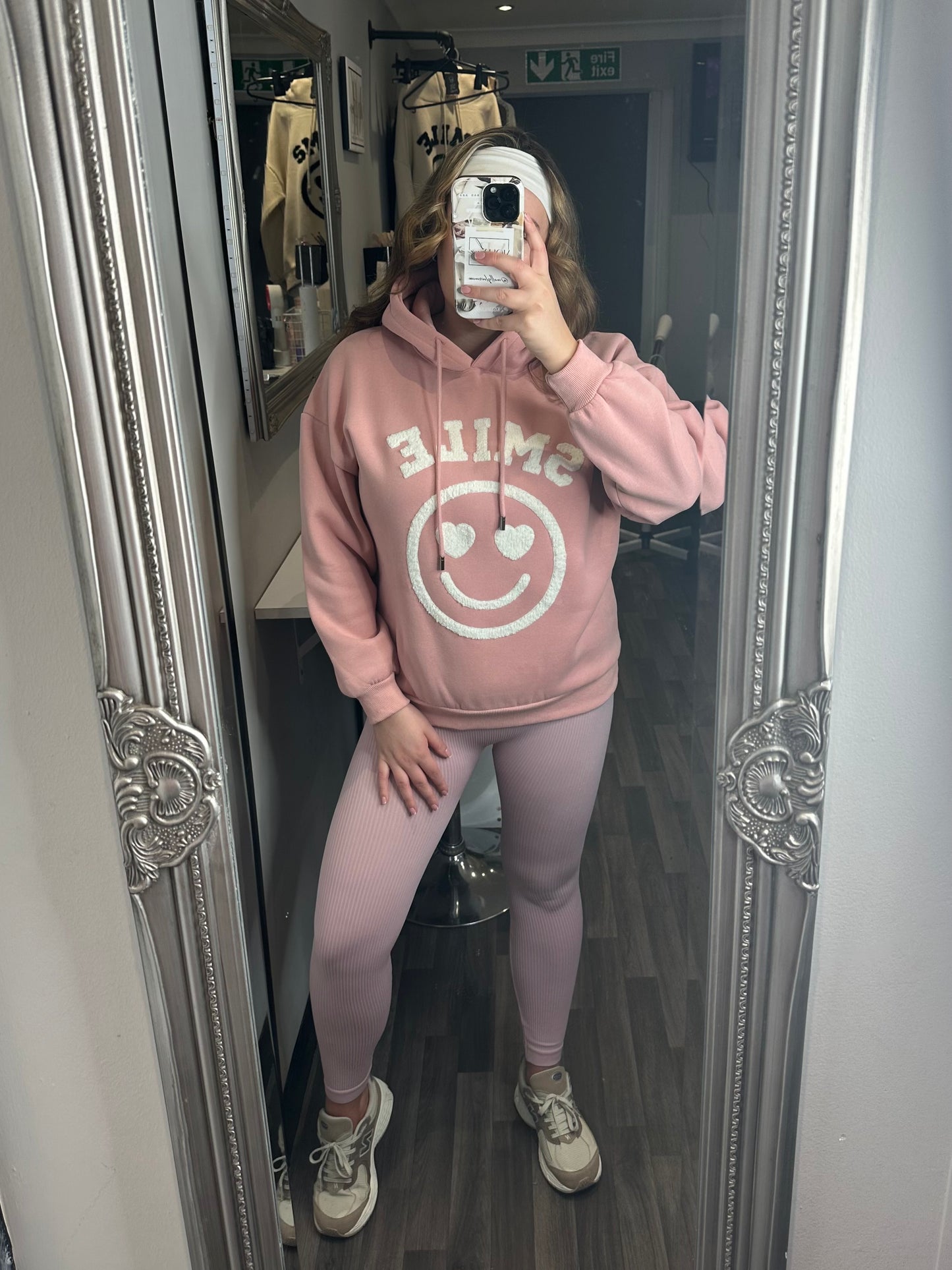 Pink Contrast Sweatshirt