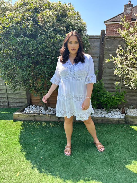 ‘Lilly’ Dress in White